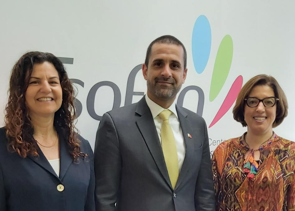 מייסם ג'לג'ולי, ח'אלד יוסף אל-ג'לאהמה ורביטל דואק (צילום: ארגון צופן)