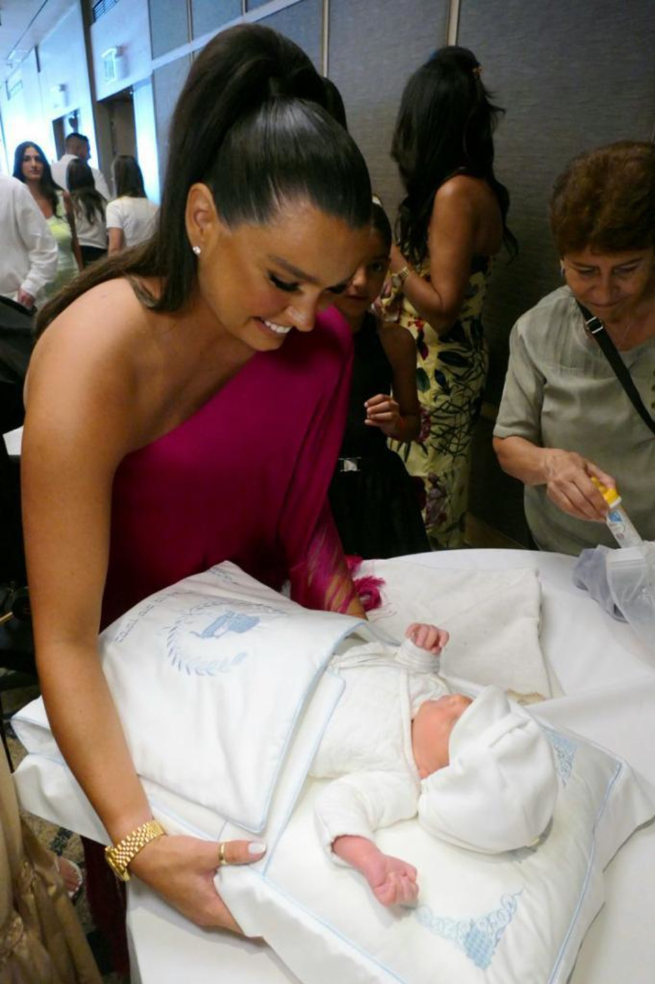 אדל ובנה ליב יעקב עבד (צילום: אמיר מאירי)