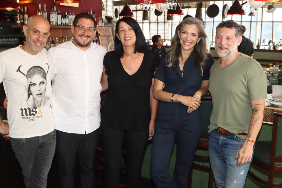 אסף גרניט, רותי רוסו, רינת קליין, דוד קישקה ואורי סלעי (צילום: ניר פקין)