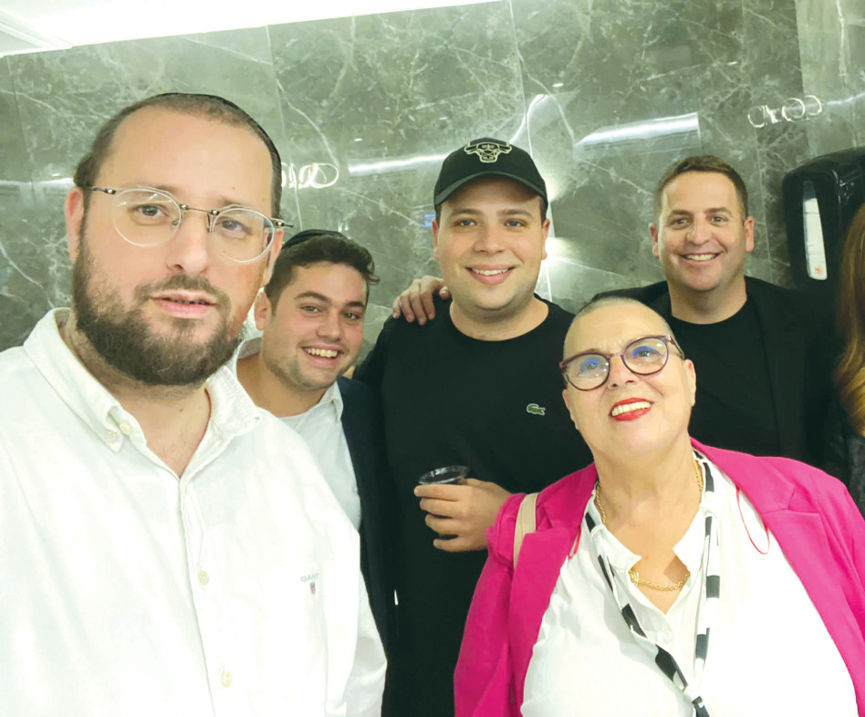 חני בליוויס, נבו כץ, טופז לוק, ישראל כהן ובנצי רוטנברג (צילום: צילום פרטי)