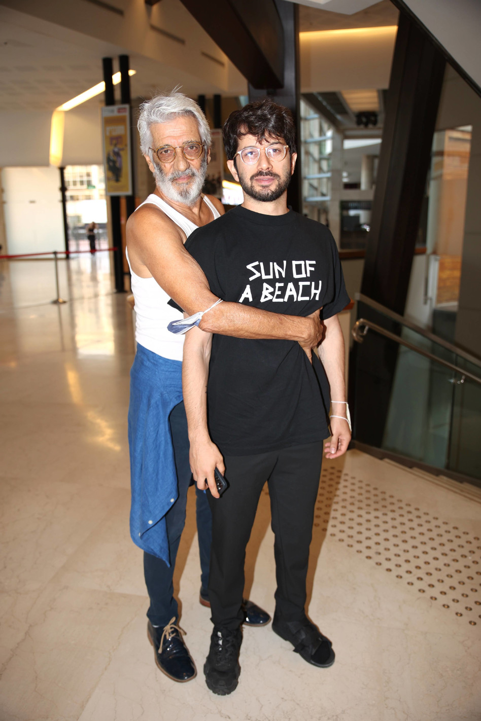 רן ואלי דנקר בפרימיירה ''מותו של סוכן'' (צילום: אור גפן)