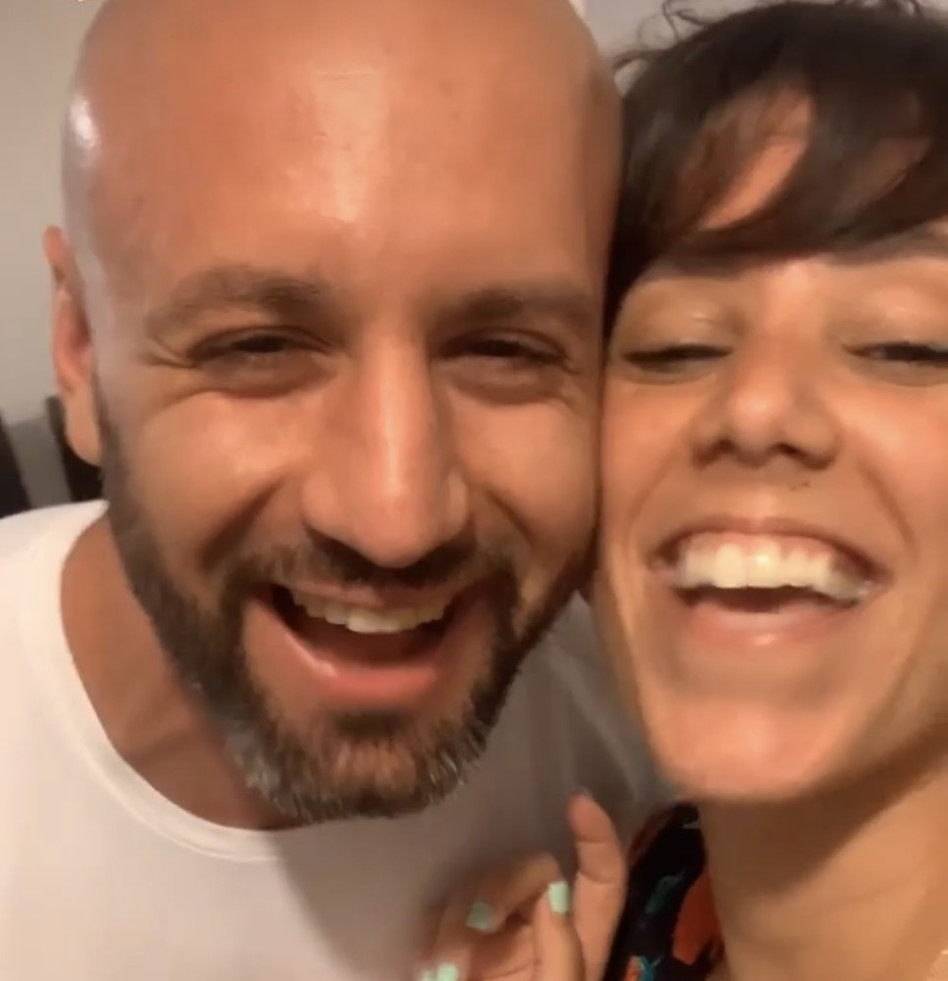 מאי שכטר ומשה יחזקאל (צילום: אינסטגרם)