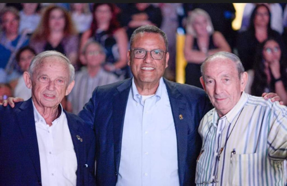 אריה ויסמן, משה ליאון ונחום ויסמן (צילום: ניר יצחק)