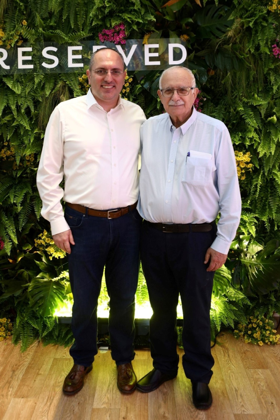 צביקה לבנת ומוטי בן משה (צילום: אסף לב)