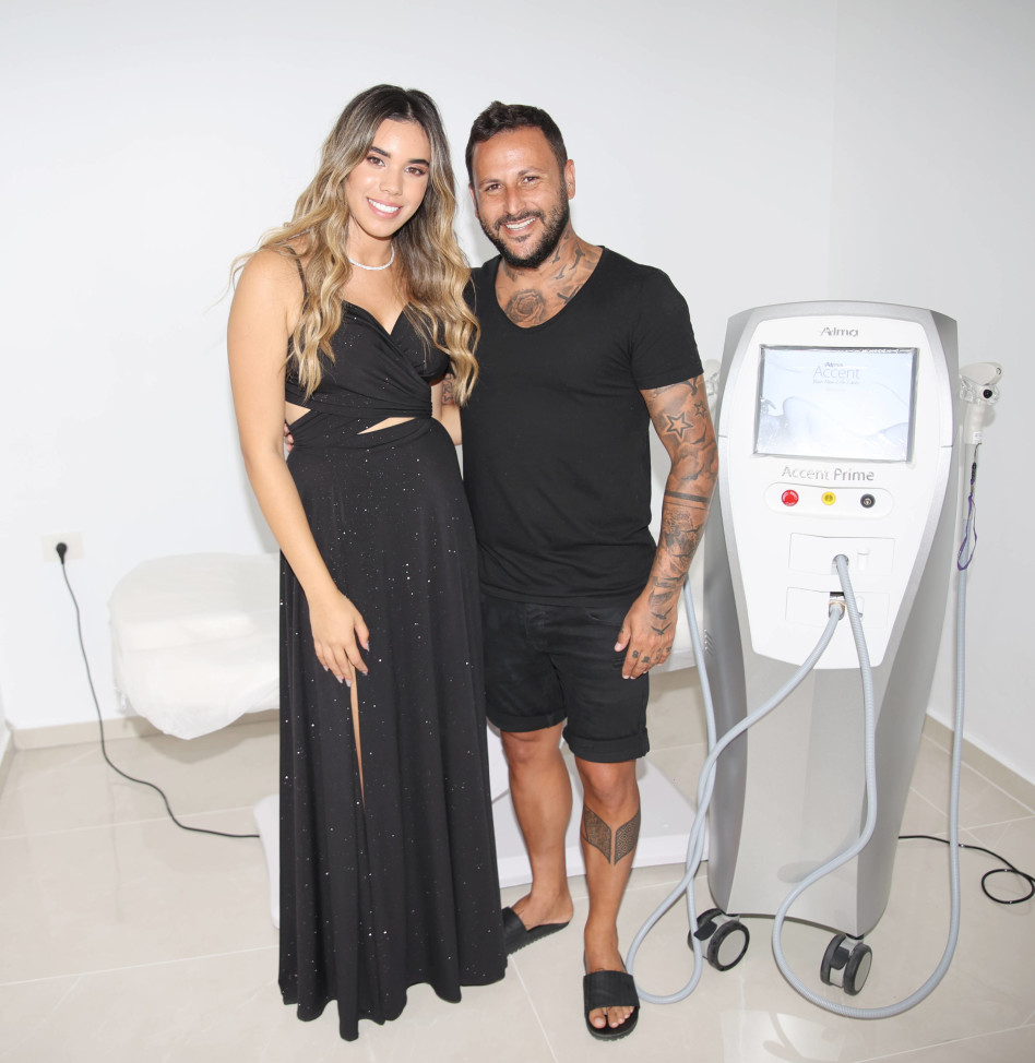 אוהד בוזגלו ואגם אפל (צילום: אור גפן)