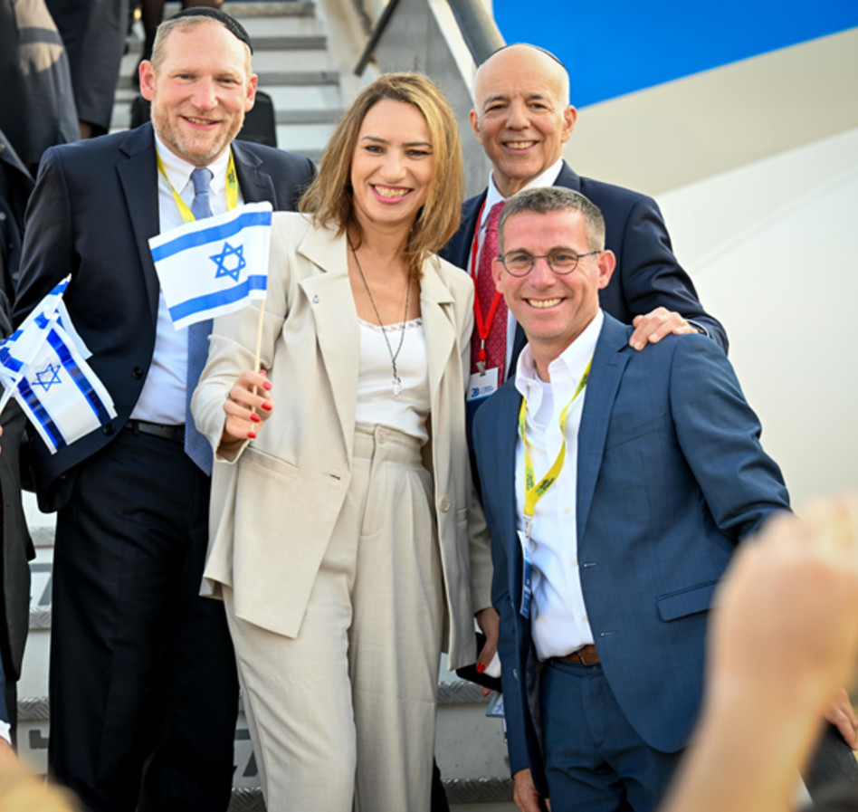 זאב גרשינסקי, טוני גלברט, דינה בן טל-גננסיה ויהושע פס (צילום: שחר עזרן)