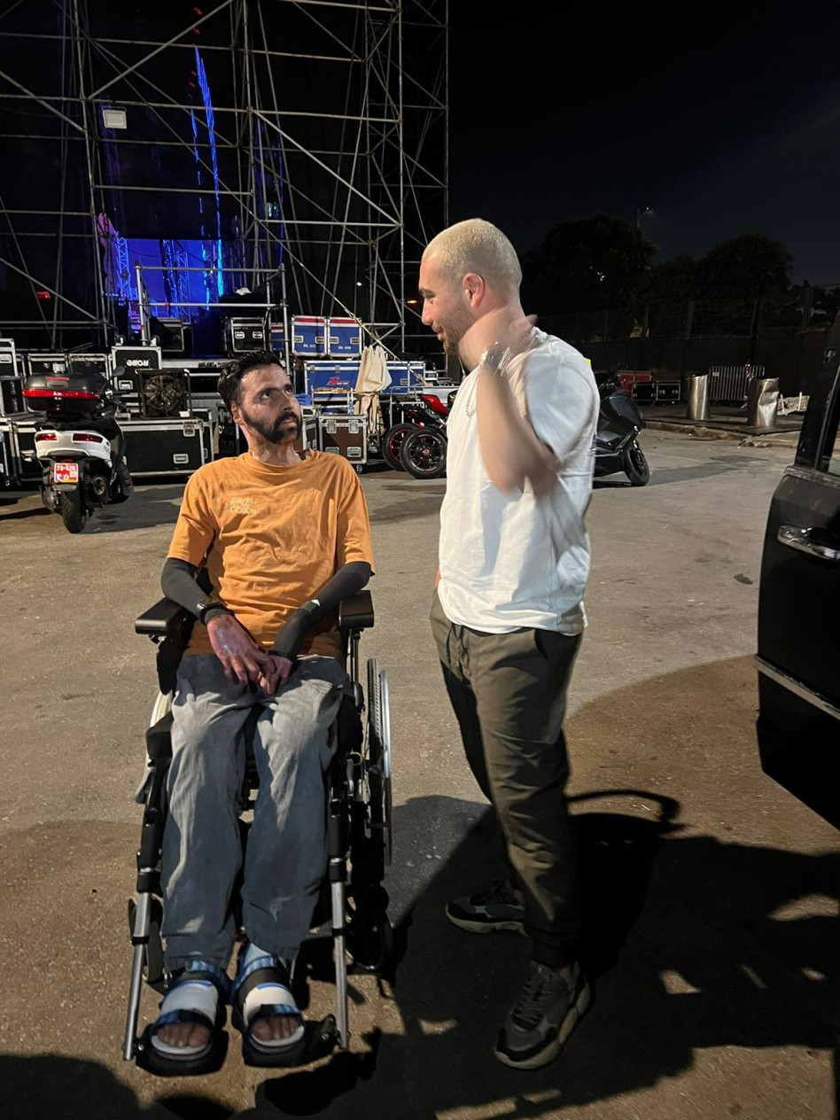 עומר אדם ואיציק סעידיאן (צילום: ללא קרדיט)