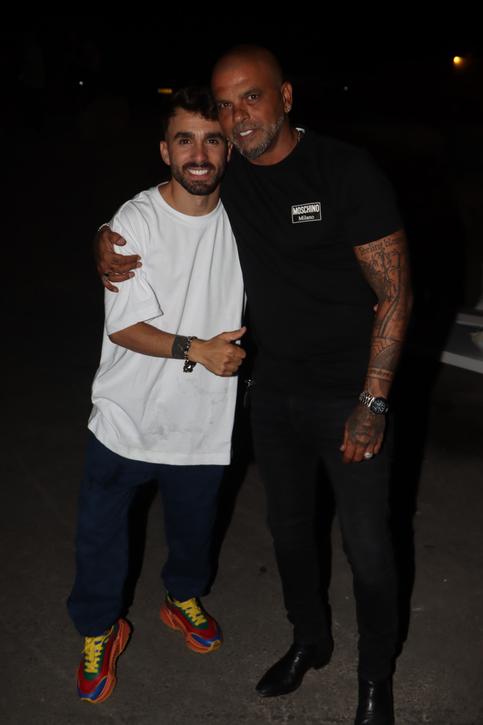 אייל גולן, מושיקו מור (צילום: ניר פקין)