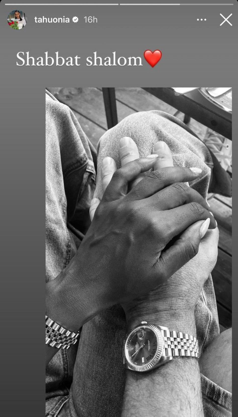 טהוניה רובל בזוגיות חדשה (צילום: צילום מסך אינסטגרם)