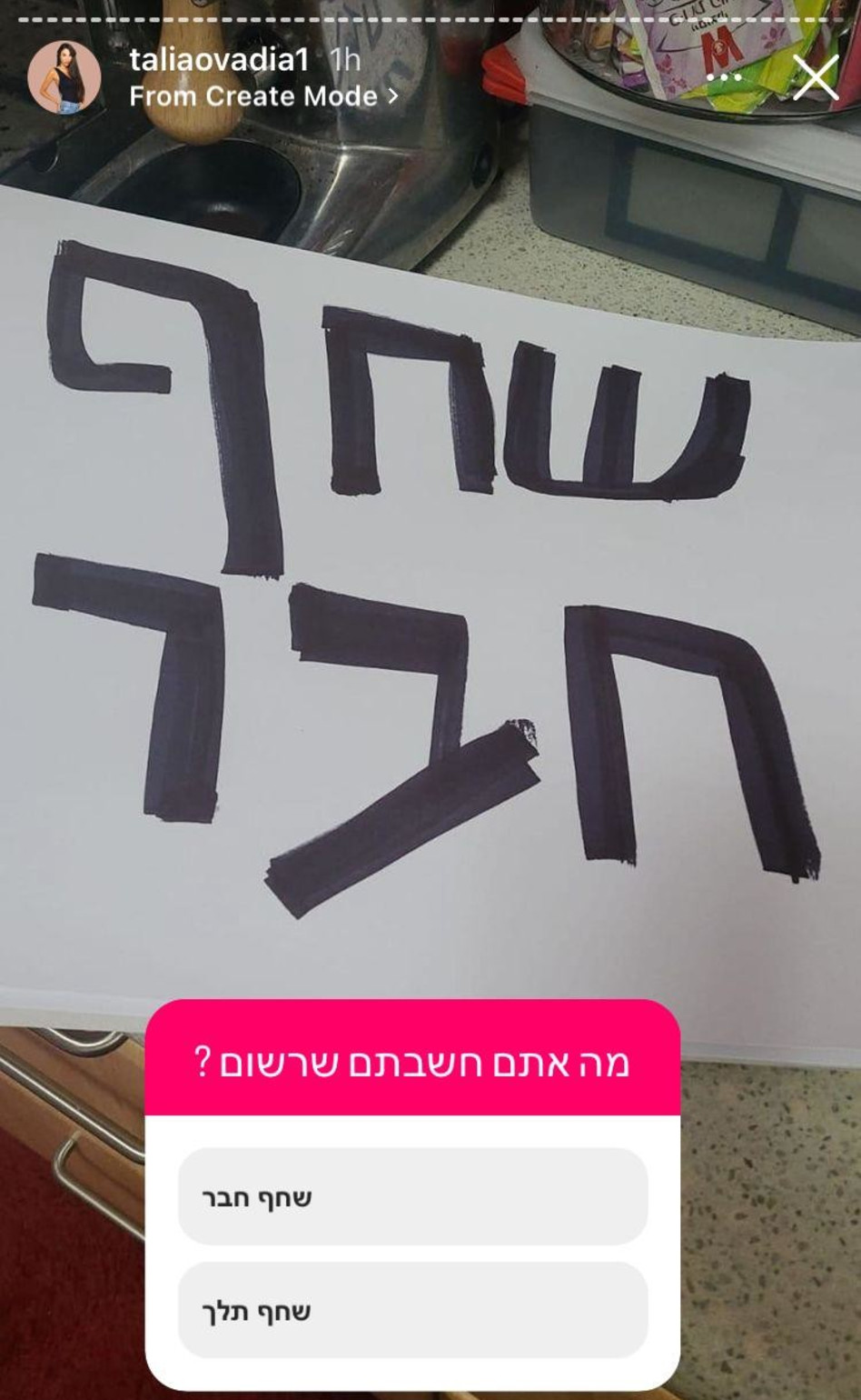 שחף חבר (צילום: צילום מסך אינסטגרם)