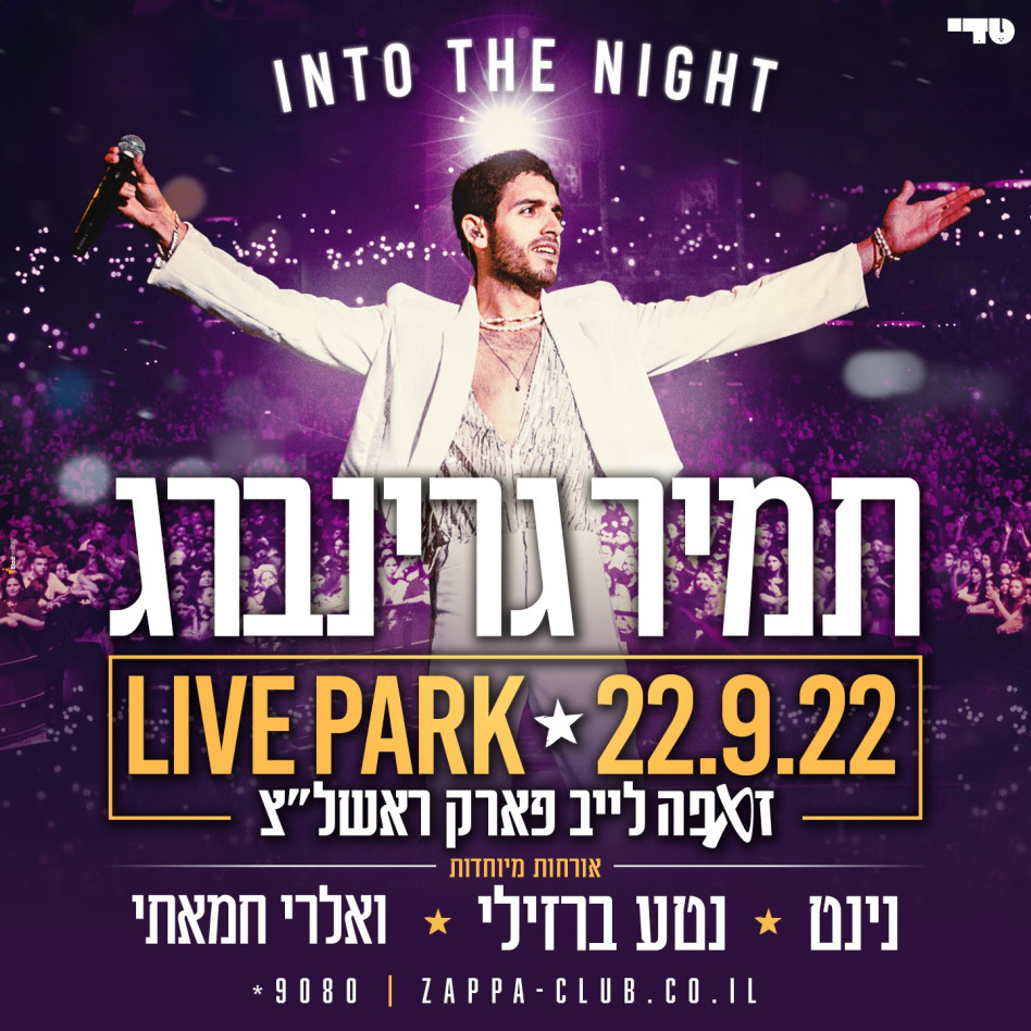תמיר גרינברג - הופעה בלייב פארק (צילום: עופר מנחם תקשורת ויח''צ)