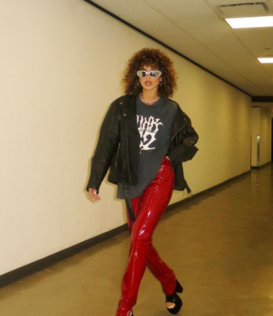 עדן פינס בשבוע האופנה בניו יורק (צילום: צילום מסך אינסטגרם)