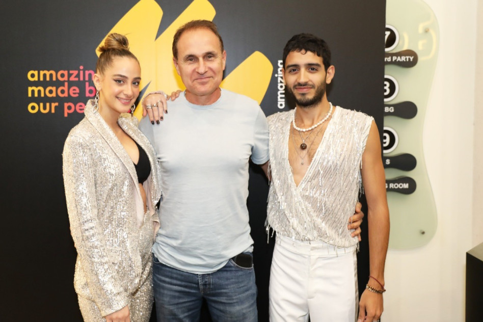 תמיר גרינברג, שוקי שפר וואלרי חמאתי (צילום: זהר שפירא)