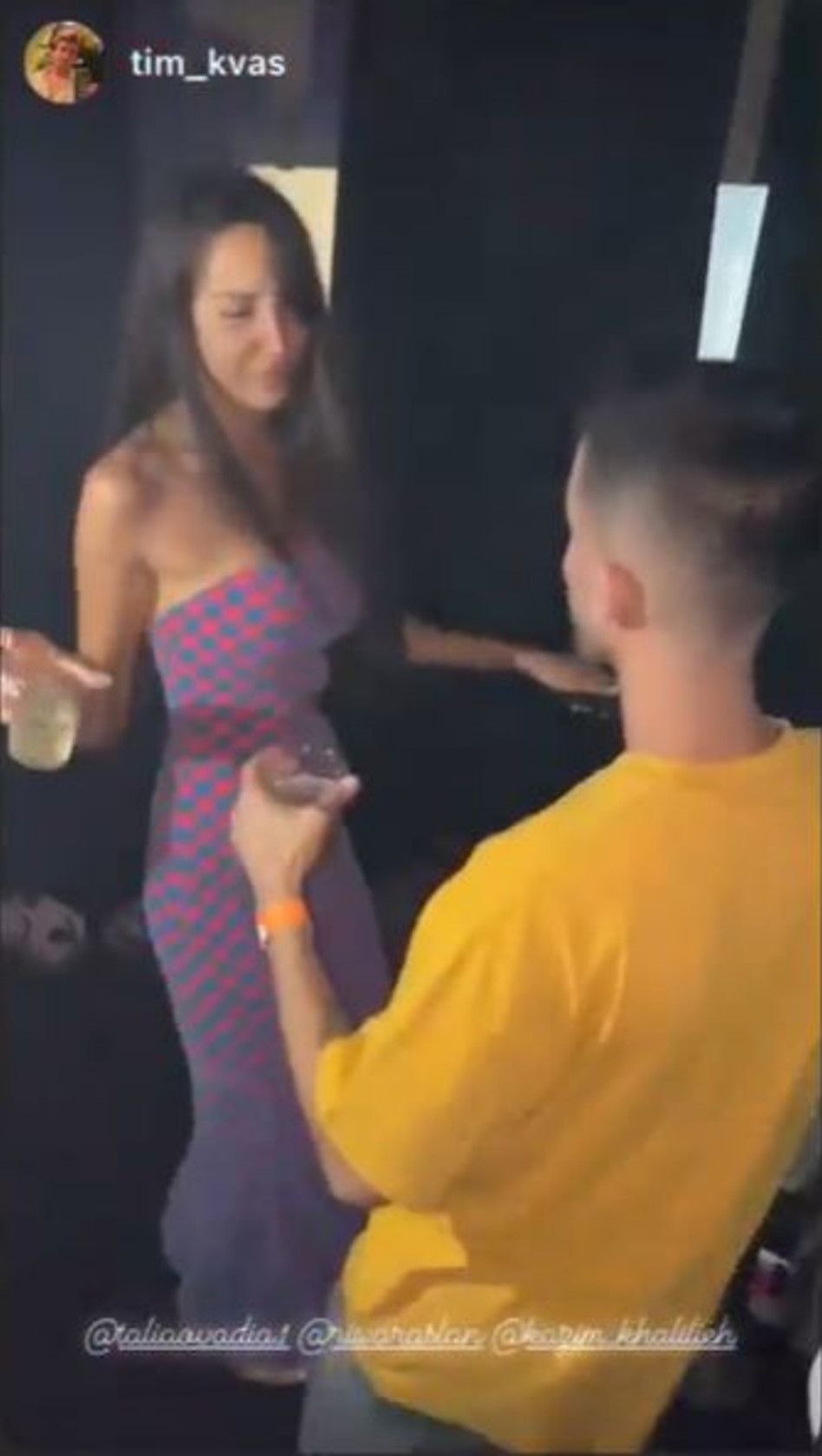 קאזם חליליה, טליה עובדיה (צילום: צילום מסך אינסטגרם)