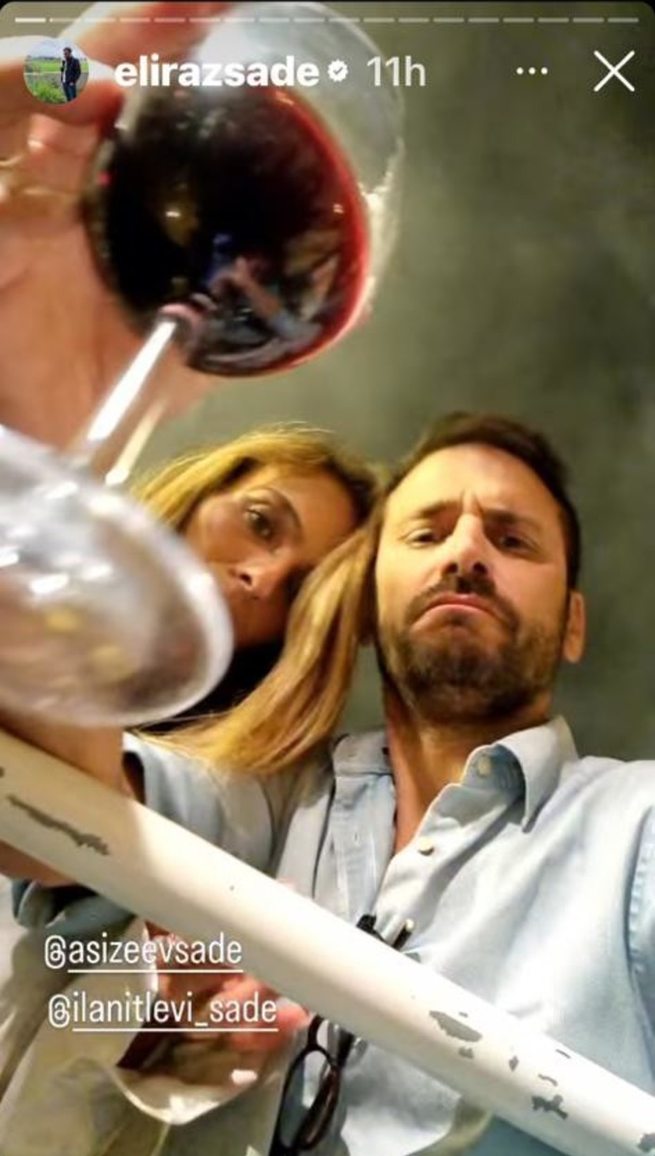 אלירז שדה ואילנית לוי בחגיגות היומולדת של אלין גולן (צילום: צילום מסך אינסטגרם)