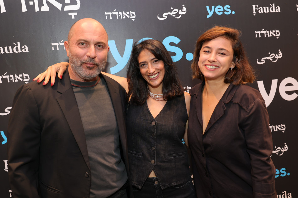 Moran Rosenblatt, Merav Shirom and Lior Raz (Photo: Rafi Deloya)