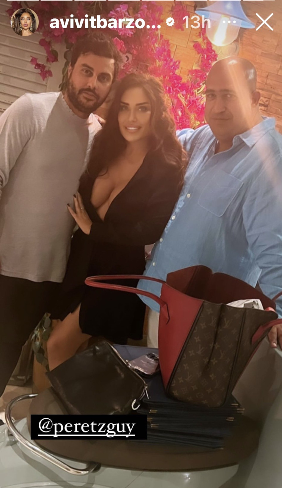 אביבית בר זוהר, קווין צרפתי (צילום: צילום מסך אינסטגרם)