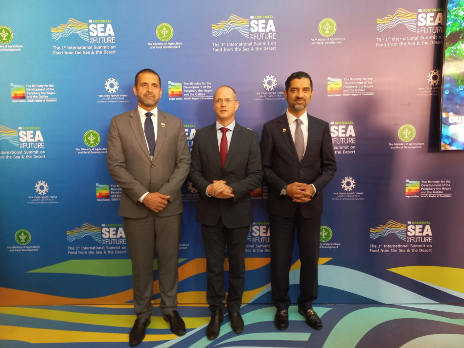 ואאל בן נאסר אל מובארק, עודד פורר וחא׳לד יוסף אל ג'להמה (צילום: יובל תורג'מן)