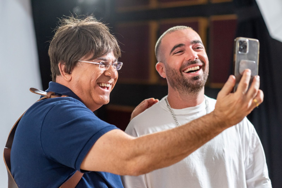 עומר אדם, אלי יצפאן (צילום: יוסף כהן)