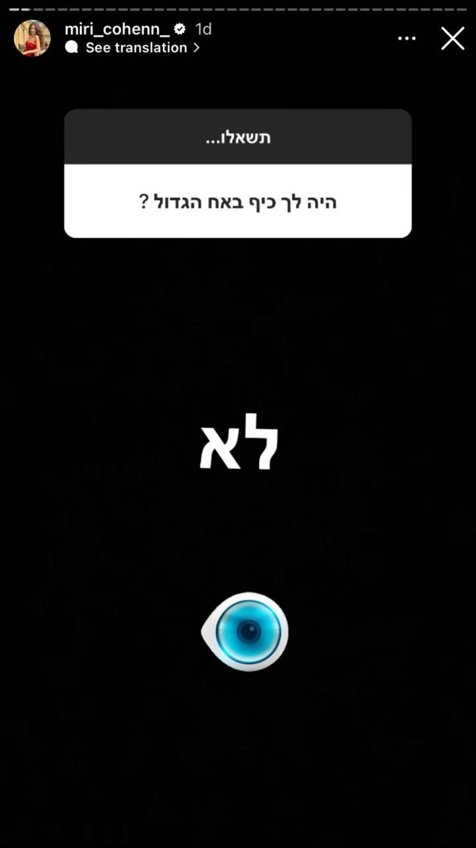 מירי כהן על האח הגדול (צילום: צילום מסך)