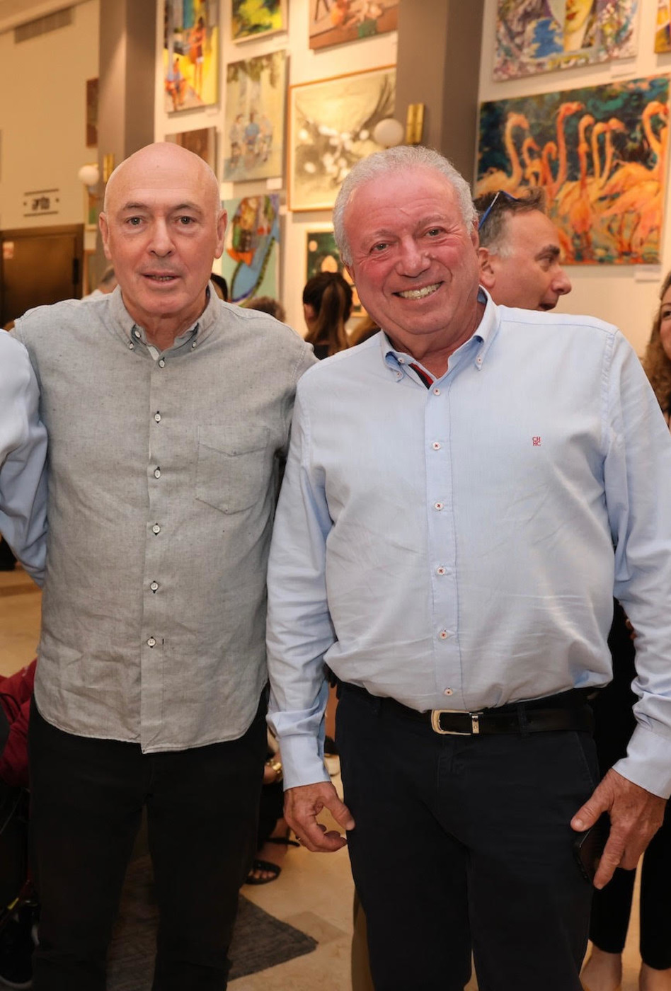 בוריס לוין ומוטי קירשנבאום (צילום: גלעד קוולרצ'יק)