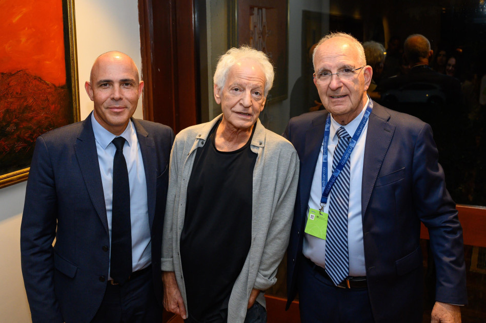 שמשון הראל, שלום חנוך ואלון חן  (צילום: אוהד הרכס, מכון ויצמן למדע)