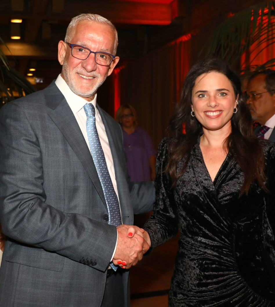 איילת שקד וחיים טייב  (צילום: סיון פרג')