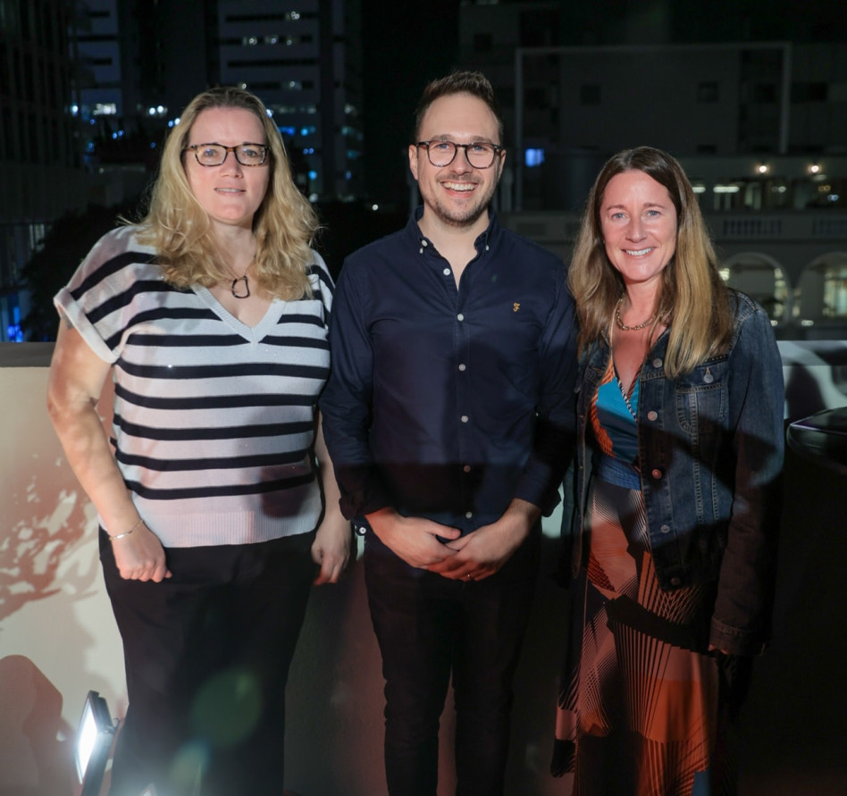 לינדסי ווילס, אדי אקרמן ואליס בקרופט (צילום: אריה סוטון)