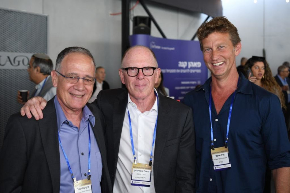 אייל שרצקי, שאול קוברינסקי ומיקי בלומנטל (צילום: מטביי לוזינסקי)