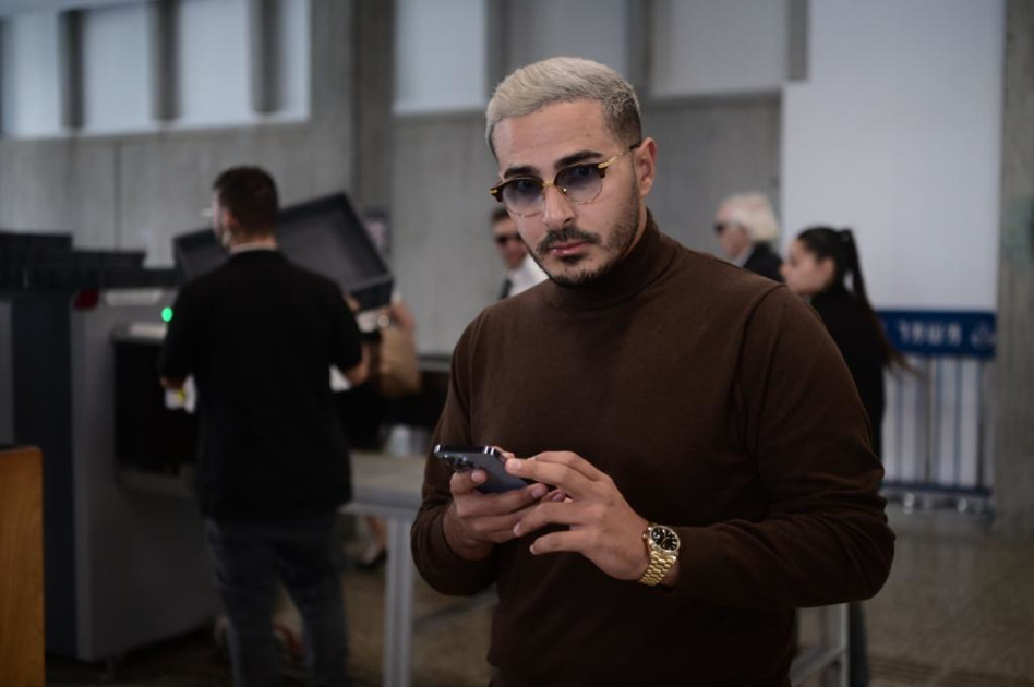 סיימון לבייב בבית משפט השלום בתל אביב (צילום: אבשלום ששוני)