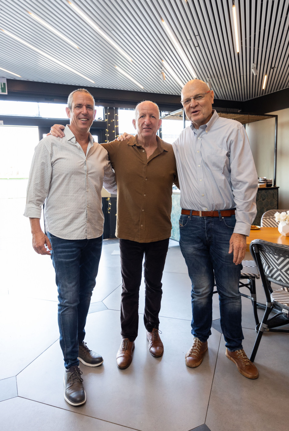 איציק וייץ, גדי אבירם וחן למדן  (צילום: ניר עמוס)