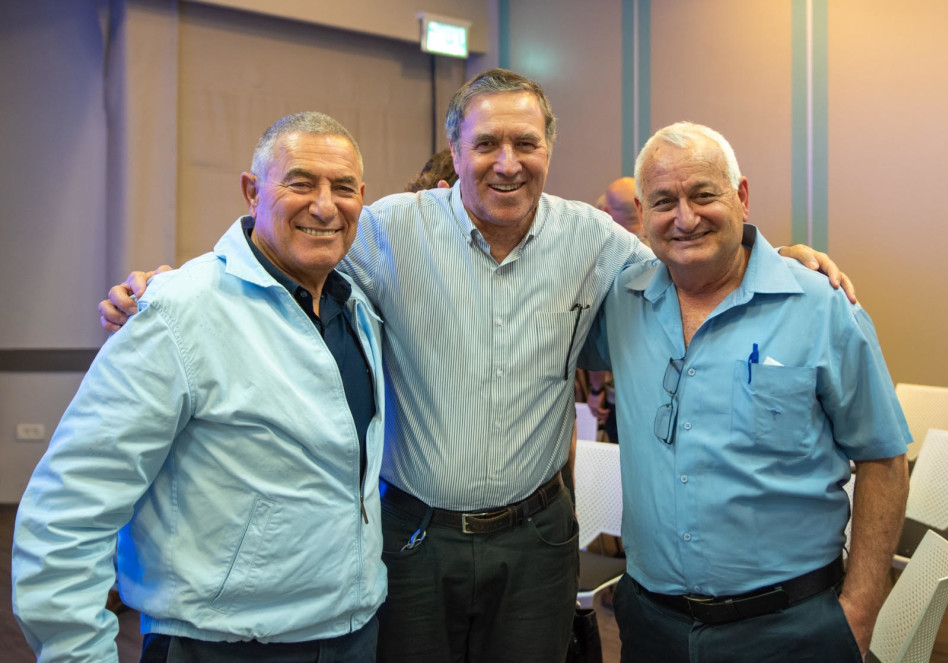 אלון שוסטר, נחום איצקוביץ' ודורון אלמוג (צילום: אלון מורביץ)