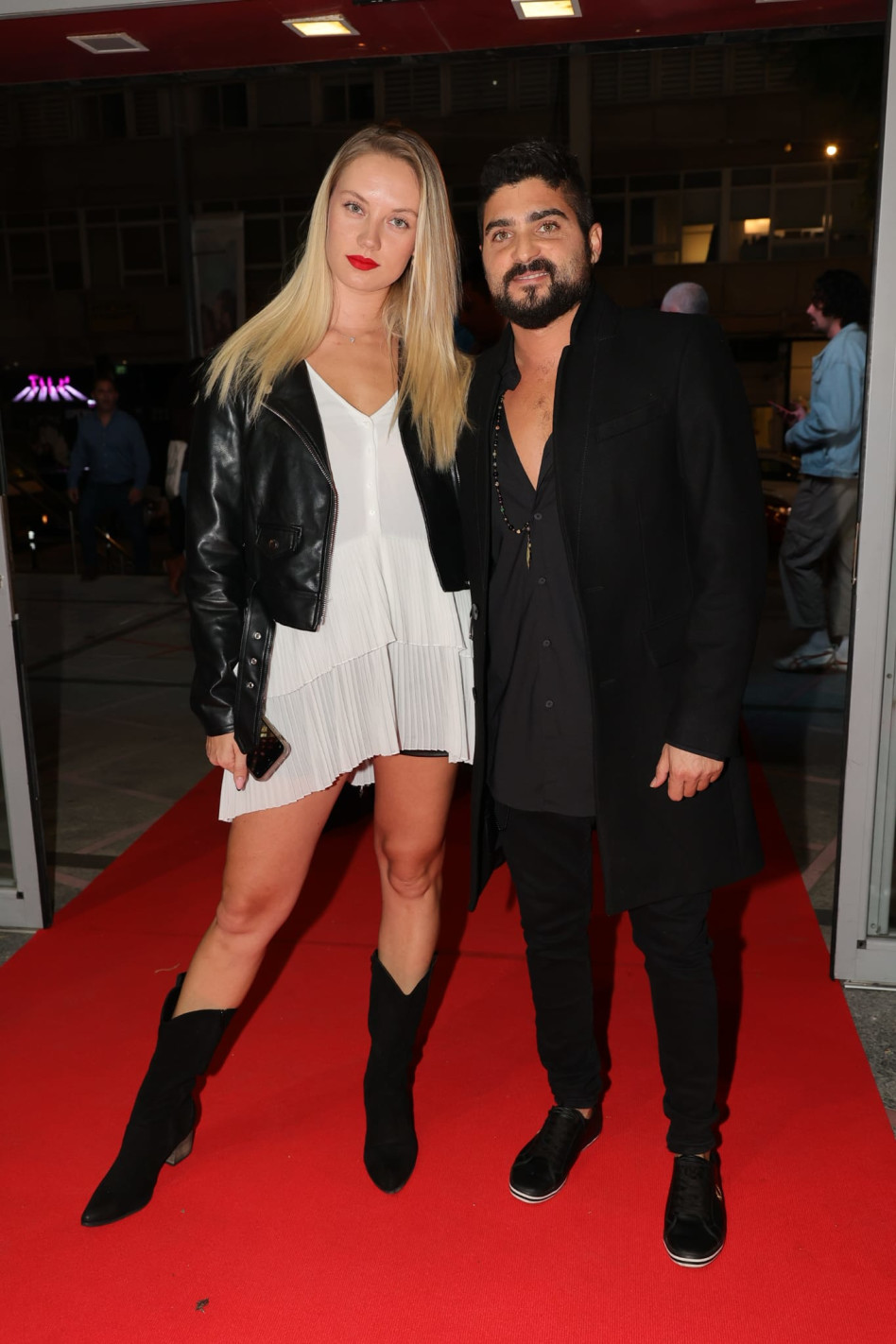 אושרי כהן ובת זוגו (צילום: רפי דלויה HOT)