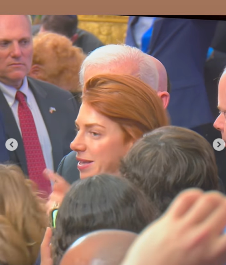 מאיה ורטהיימר ונשיא ארצות הברית ג'ו ביידן (צילום: צילום מסך אינסטגרם)