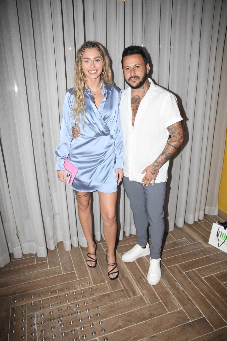 אוהד בוזגלו ובת זוגו מריה (צילום: אור גפן)