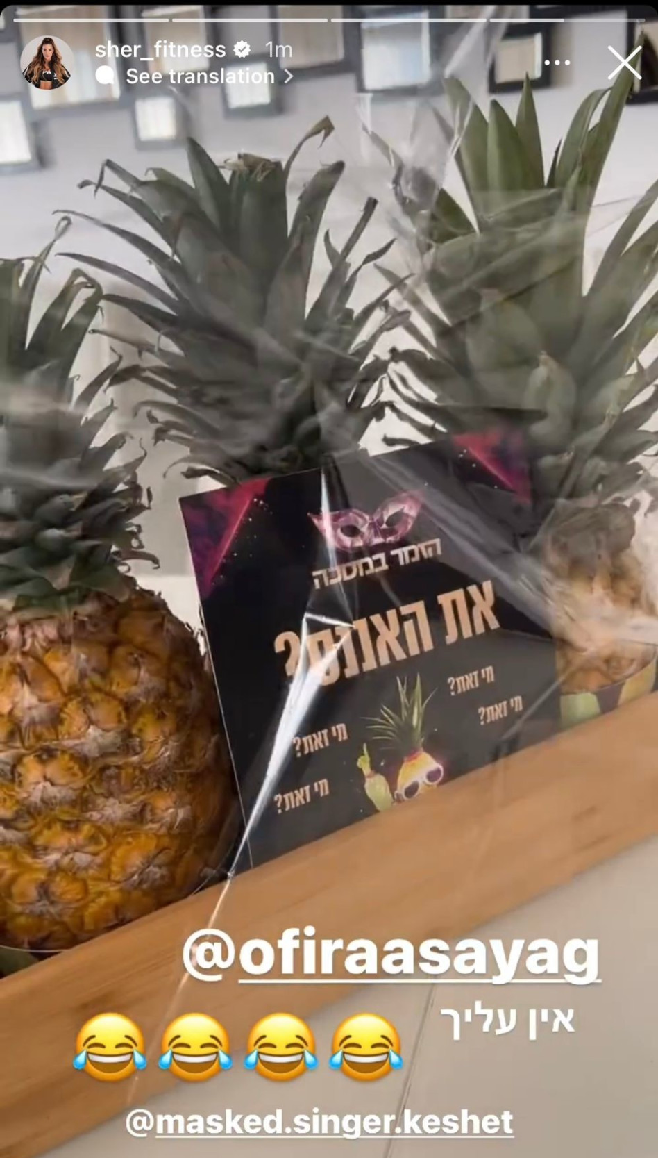 שר פיטנס היא האננס? (צילום: צילום מסך אינסטגרם)