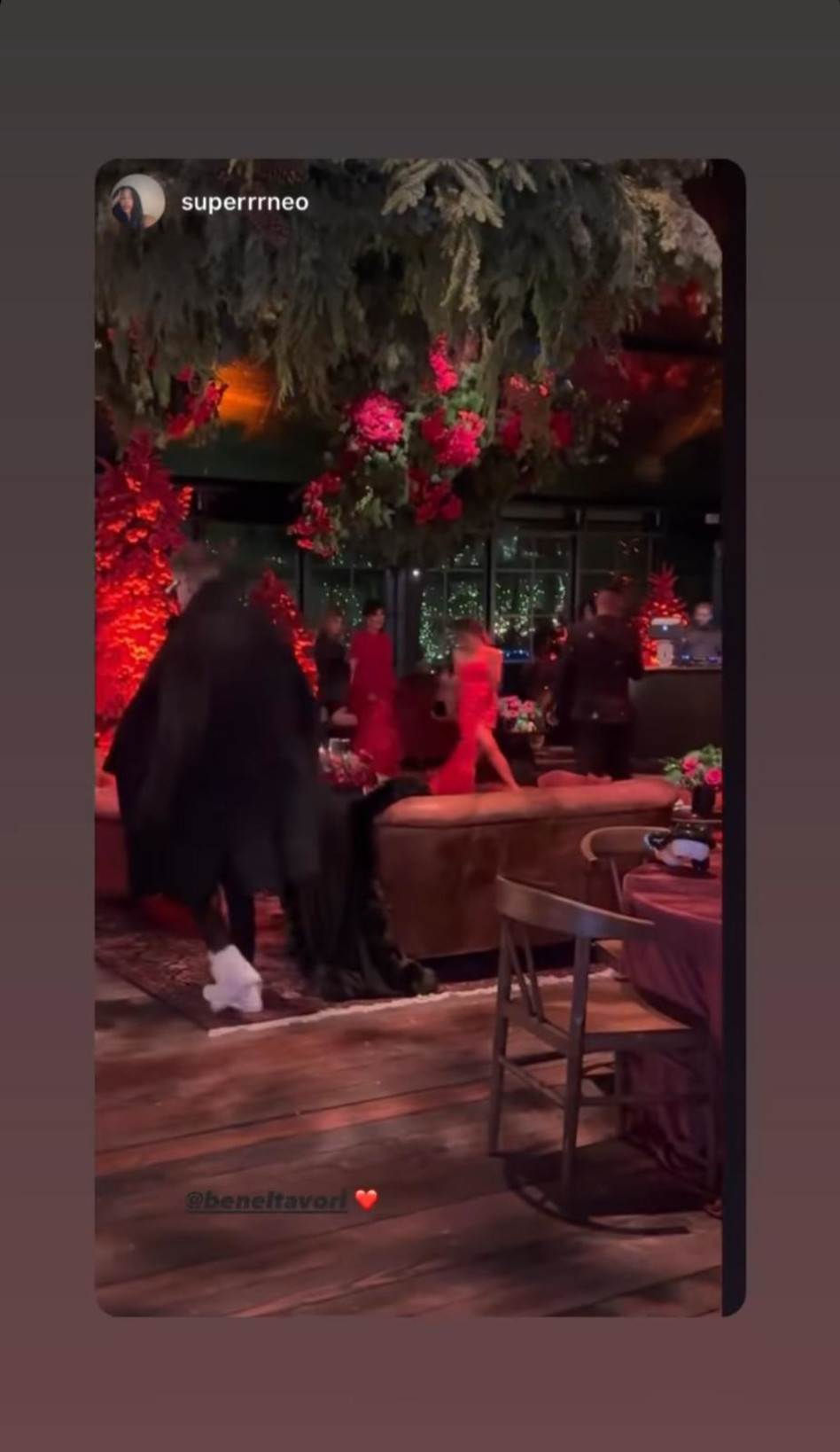 Ben El Tabori at the Kardashian's party (Photo: Instagram screenshot)