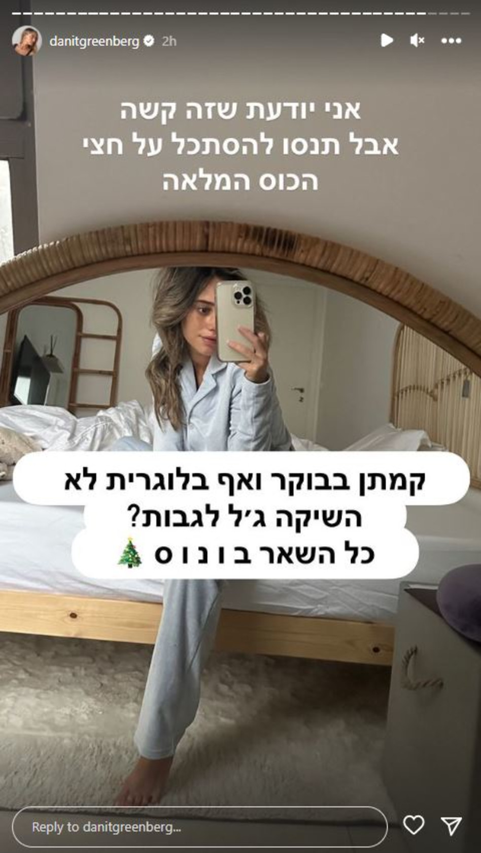 דנית גרינברג (צילום: צילום מסך אינסטגרם)