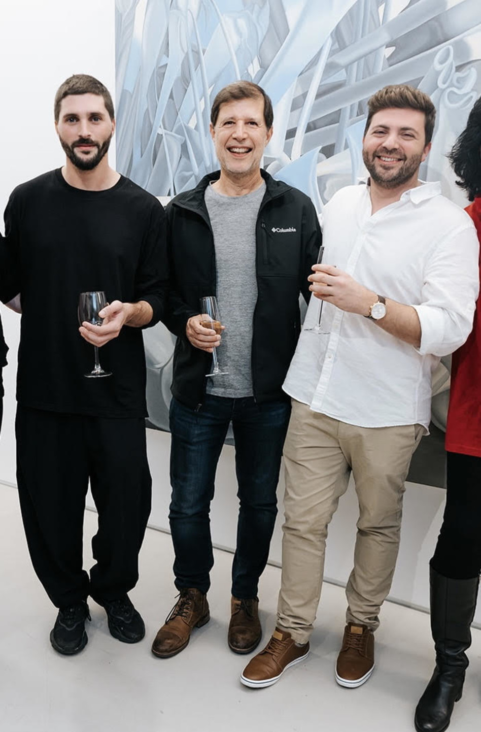 לירן גרינברג, יובל שחר ואביב גרינברג  (צילום: בר כהן)