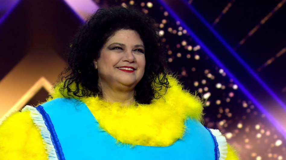 החשיפה השישית בזמר במסכה: האפרוח - דפנה ארמוני (צילום: באדיבות קשת 12)