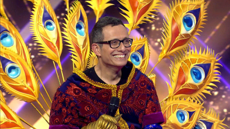 ארז טל, הטווס ב''זמר במסכה'' (צילום: צילום מסך קשת 12)