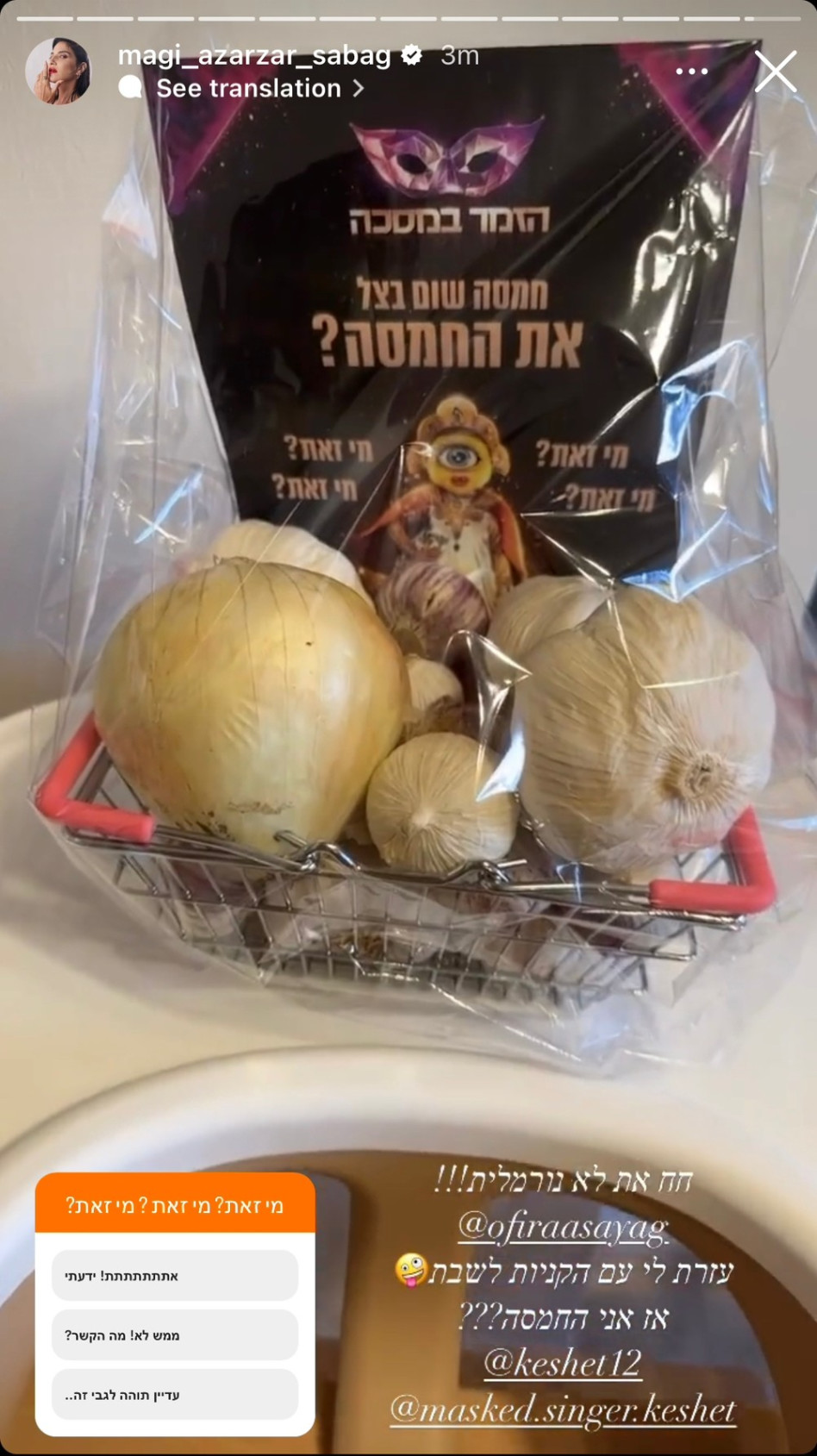 מגי אזרזר (צילום: צילום מסך אינסטגרם)