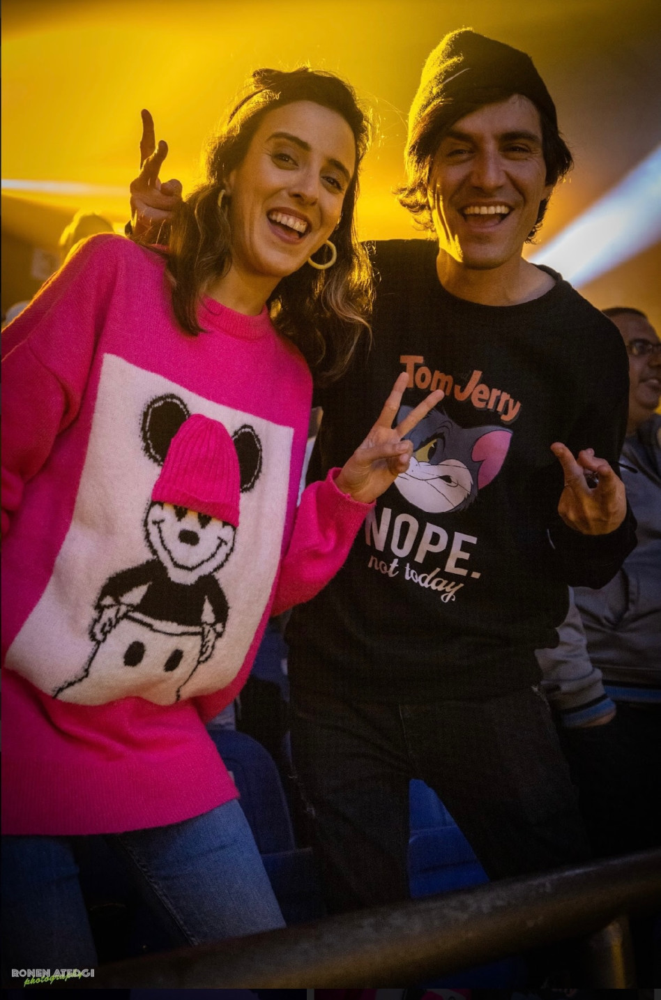 מני ופרלה דנוך (צילום: רונן אטדגי ועומרי סילבר)