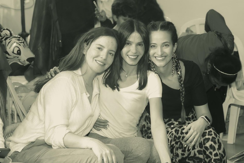 נטלי אהרון ומיכל הקטנה (צילום: ערן בן עמי)