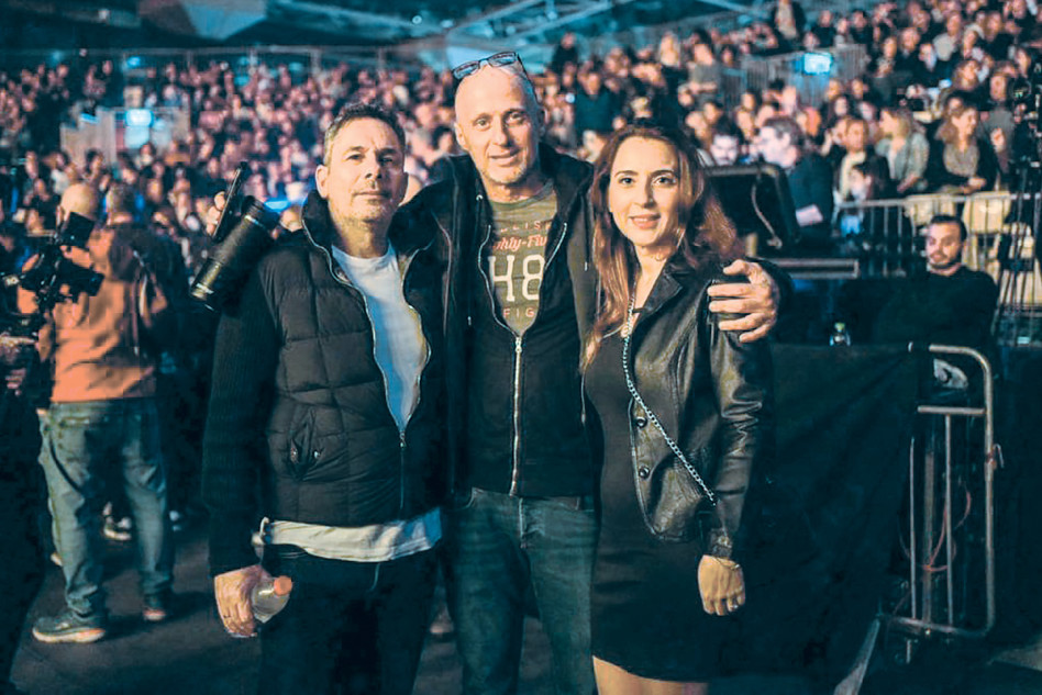 חוגגים עם משינה. ליבוביץ, עינת ופיינשטיין  (צילום: לירן לוינוביץ)