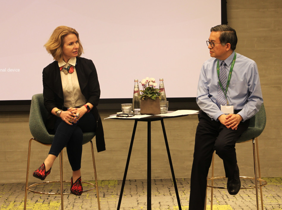  שי פו-צ'אנג ומיכל ברוורמן-בלומנשטיק (צילום: אמיר ברקול)