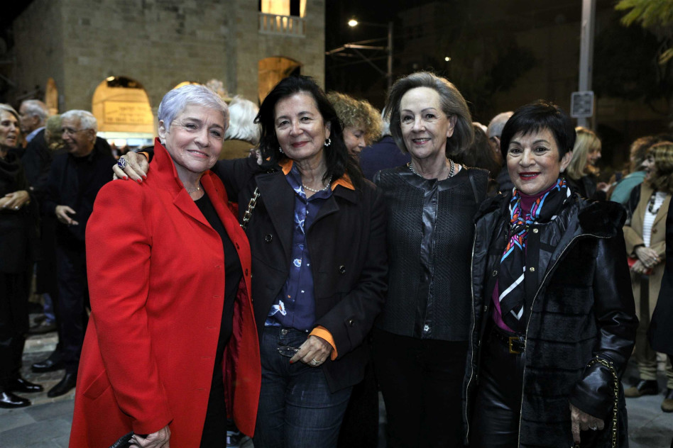 עליזה יפו, ג'ניס גילרמן, ציפי קונדה ויעל חולדאי (צילום: אסף לב)