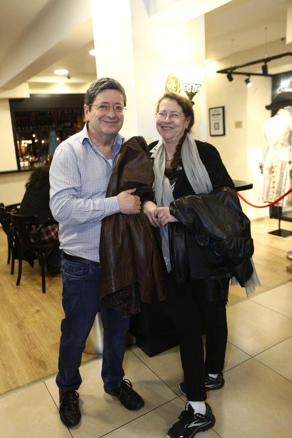 דוריס ומורי ארקין&nbsp; (צילום: אסף לב)