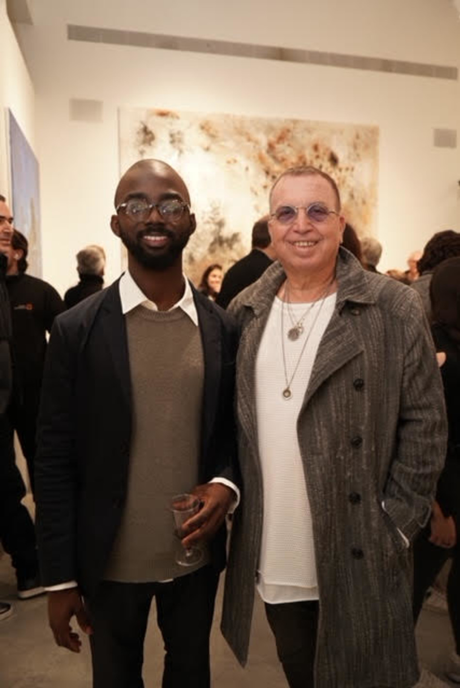 פטר (משה) פטרבורג וג'וזף אוואה-דארקו  (צילום: לירן שמש)