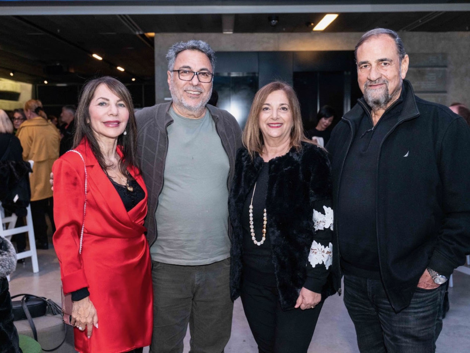 משה והניה נור, חיים כהן ויונה ברטל (צילום: אלעד מלכא)